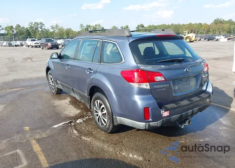 2013 Subaru Outback 2.5I z USA, uszkodzony, nr VIN 4S4BRCAC4D3249605